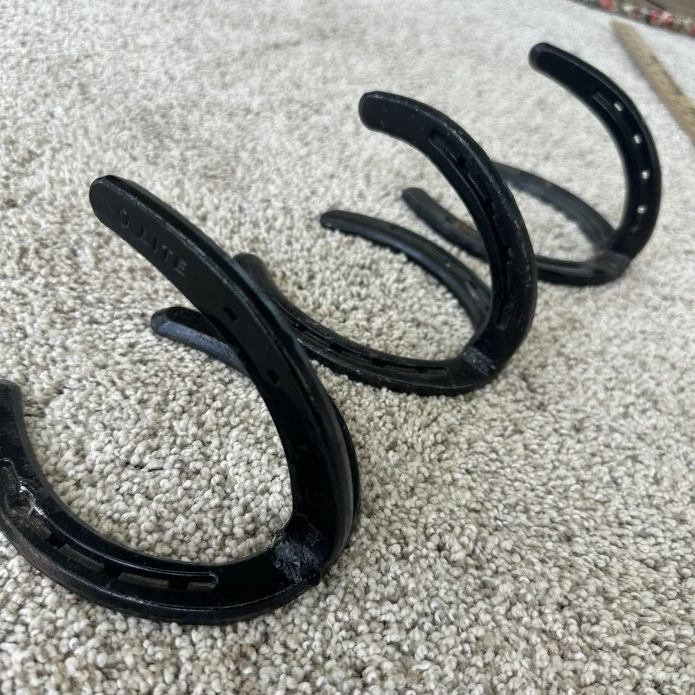 GUN rustic wall RACK horseshoe western hanger coat curtain 3 piece set Black